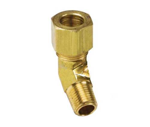 79# Phụ kiện nén Brass 45 ° khuỷu tay nam